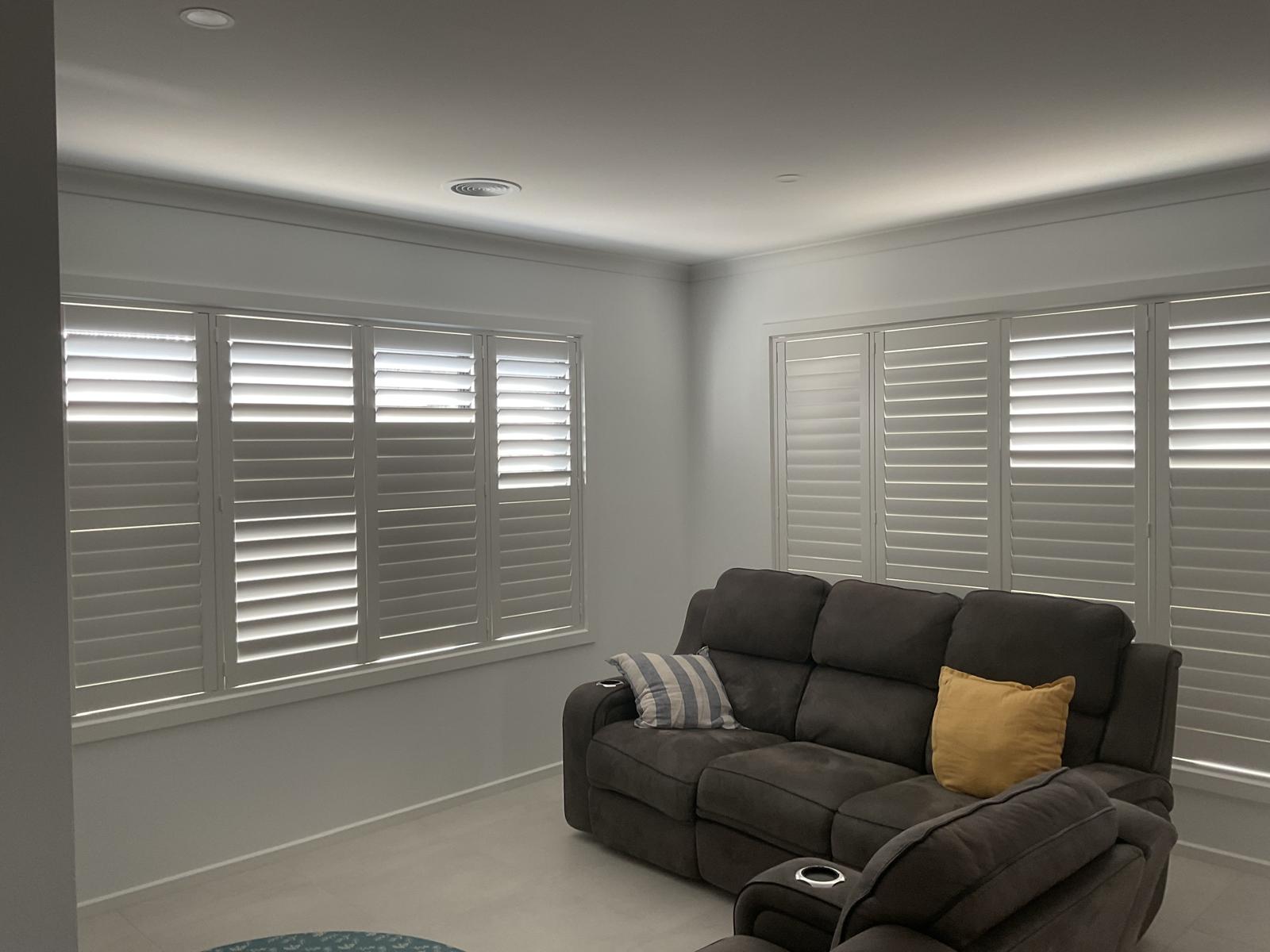Plantation shutters installed in Melbourne home by Floor & Furnishing