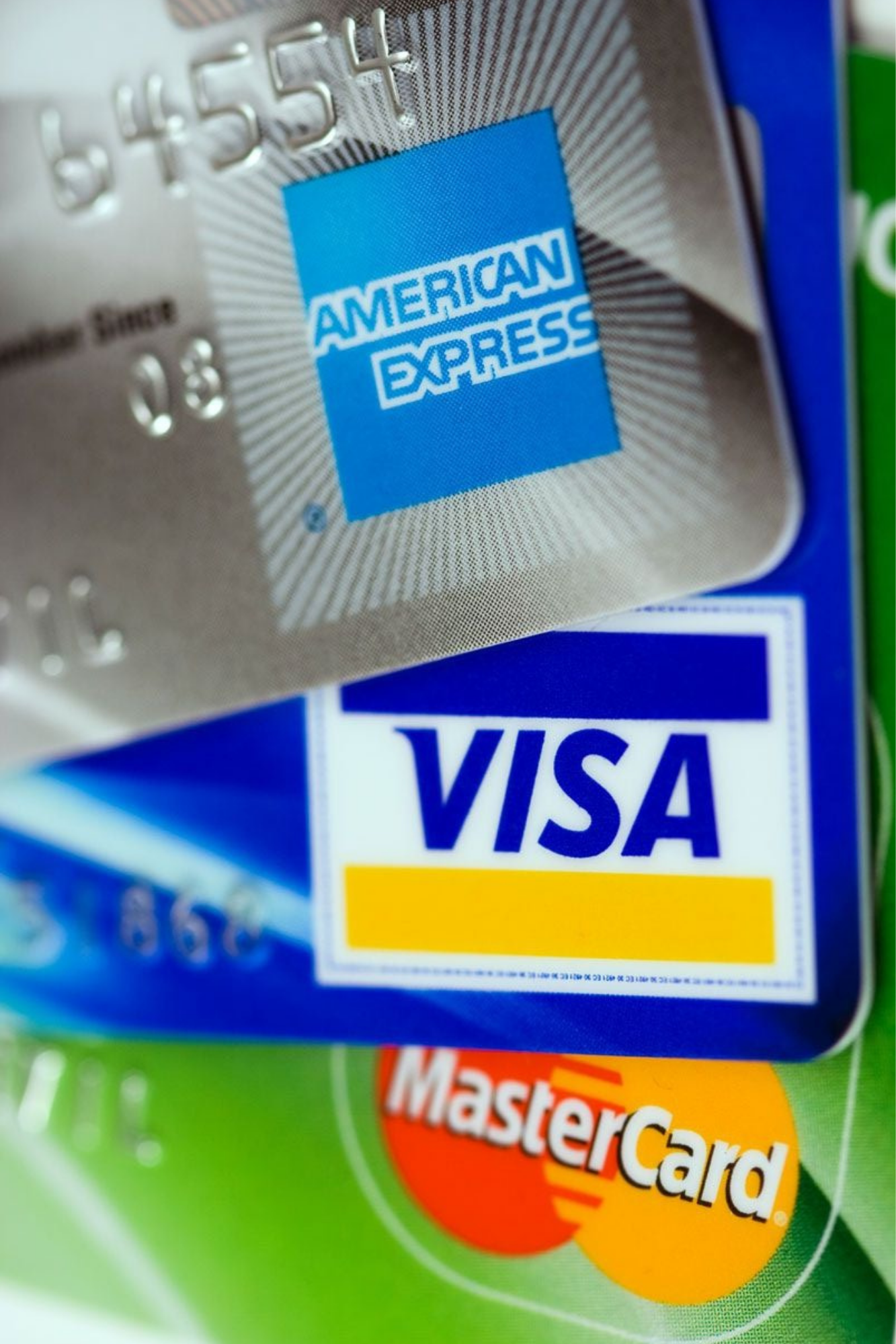 Visa, Mastercard and American Express cards accepted